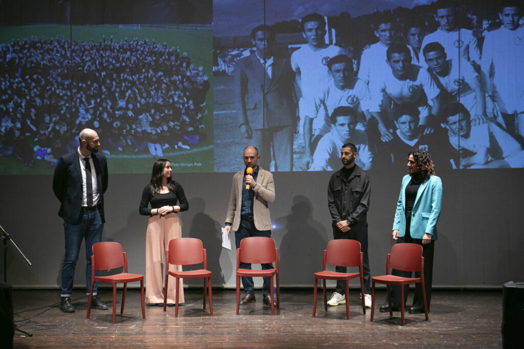 Gianni Grobberio (basket), Sarah Riccò (ginnastica artistica e membro del CDA), Matteo Daolio, Dario Alberini (Sport&fun), Letizia Castagnoli (volley) 